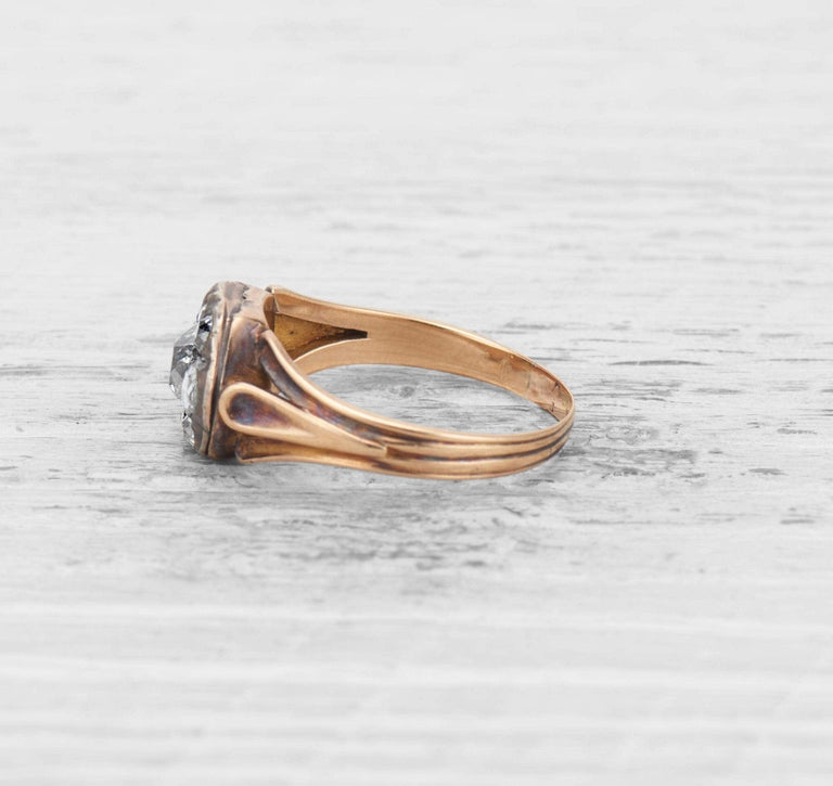 GEORGIAN DIAMOND CLUSTER RING