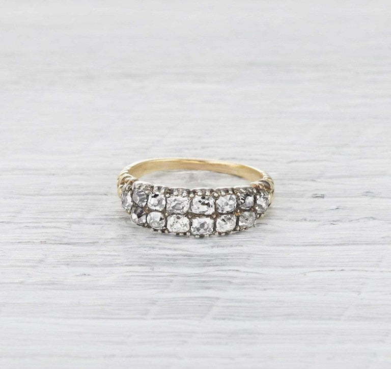 Georgian Double Row Diamond Ring