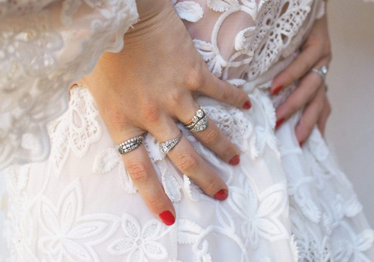 Georgian Double Row Diamond Ring