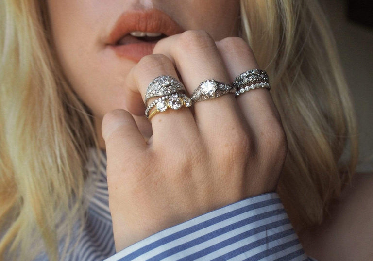 Georgian Double Row Diamond Ring