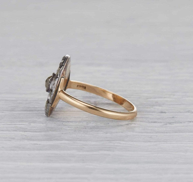 Georgian Enamel Mourning Ring