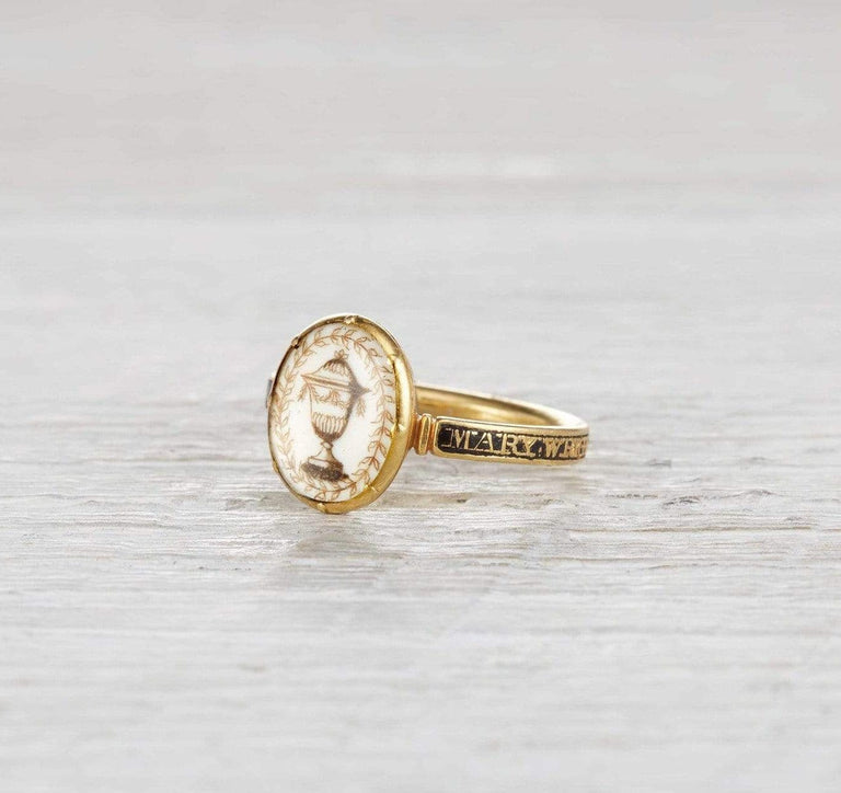 Georgian Urn Motif Mourning Ring