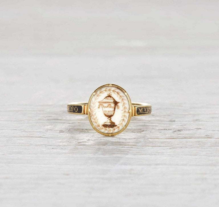 Georgian Urn Motif Mourning Ring