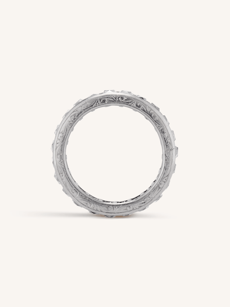 Art Deco 4.00 Carat French Cut Diamond Eternity Band