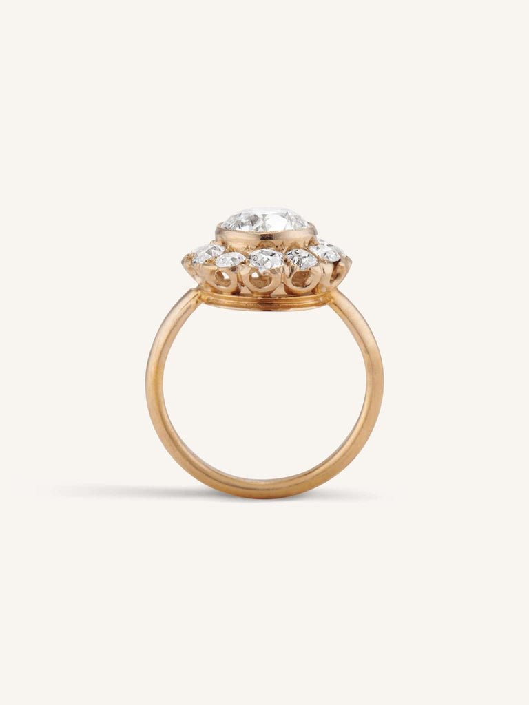 Late Art Deco 2.02 Carat Old European Cut Diamond Cluster