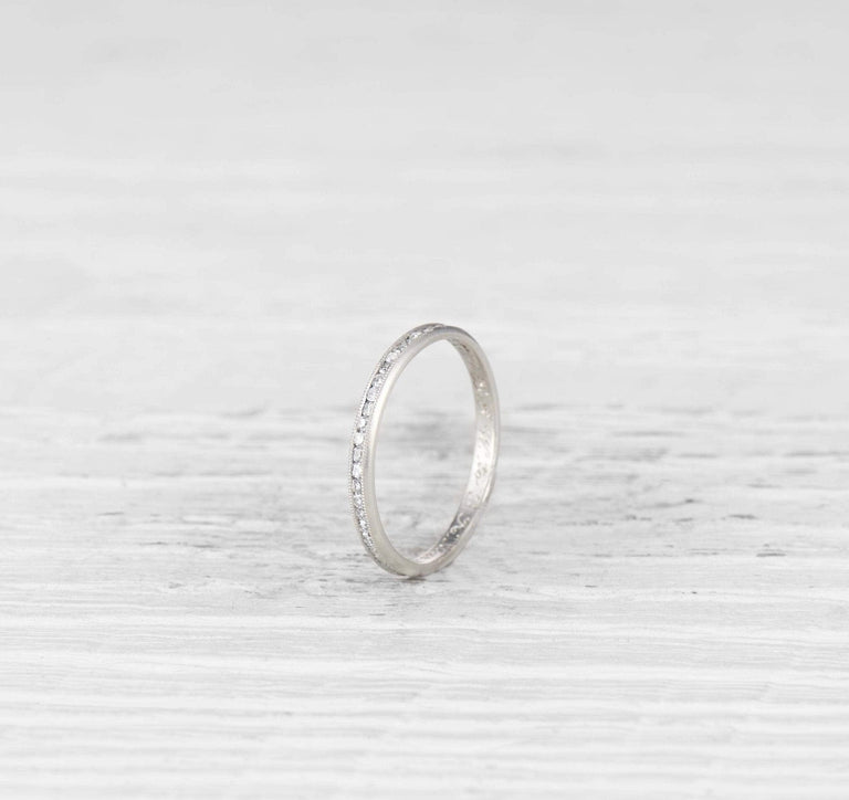 LATE ART DECO TIFFANY & CO DIAMOND ETERNITY BAND