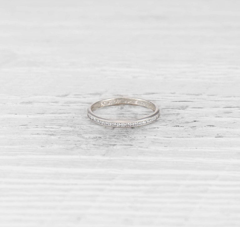 LATE ART DECO TIFFANY & CO DIAMOND ETERNITY BAND