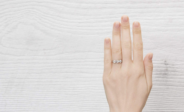 Late Edwardian Three Stone Engagement Ring