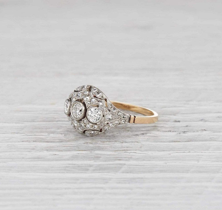 Late Edwardian Three Stone Ring