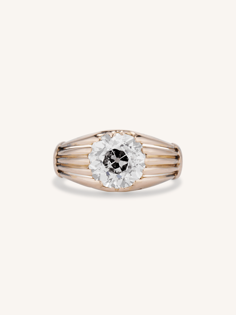 Vintage 2.37 Old Mine Diamond Ring