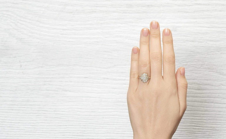 Late Victorian Diamond Cluster Ring