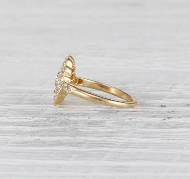 Late Victorian Diamond Cluster Ring