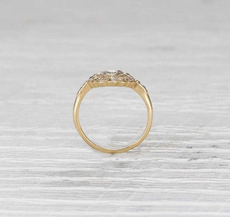 Late Victorian Diamond Cluster Ring