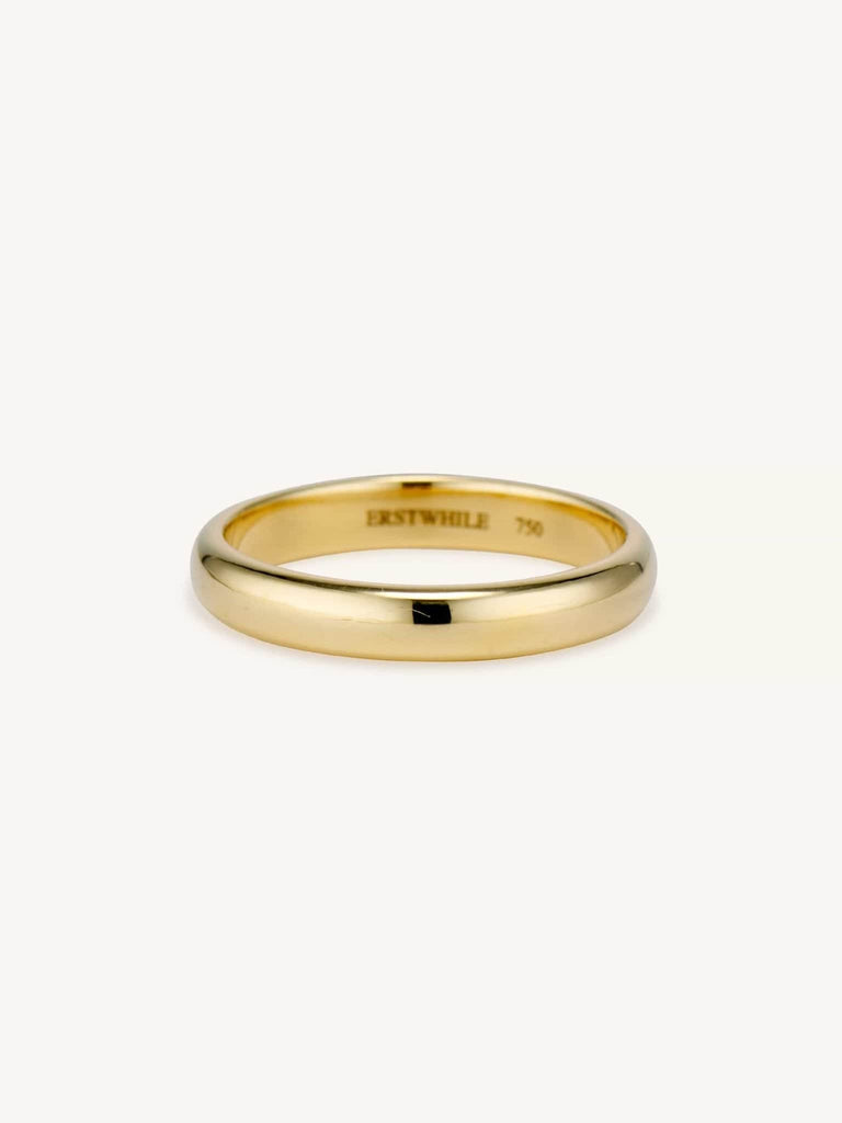 Men's Classic Hoop Wedding Band in 4mm 18k Yellow Gold – Erstwhile