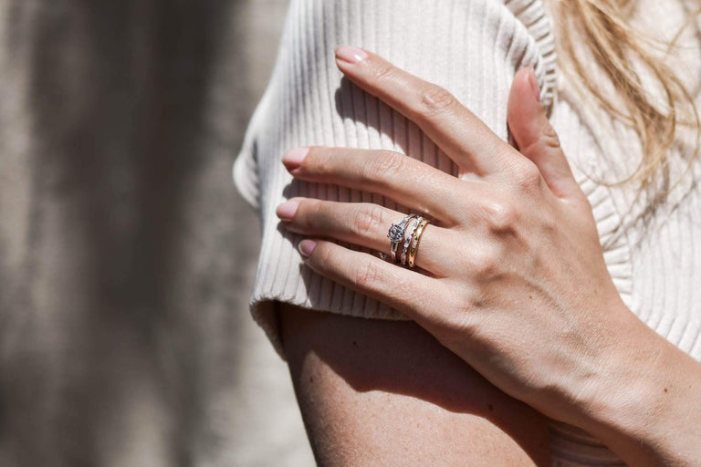 Mid Century 1.03 Carat Cushion Cut Diamond Solitaire Engagement Ring