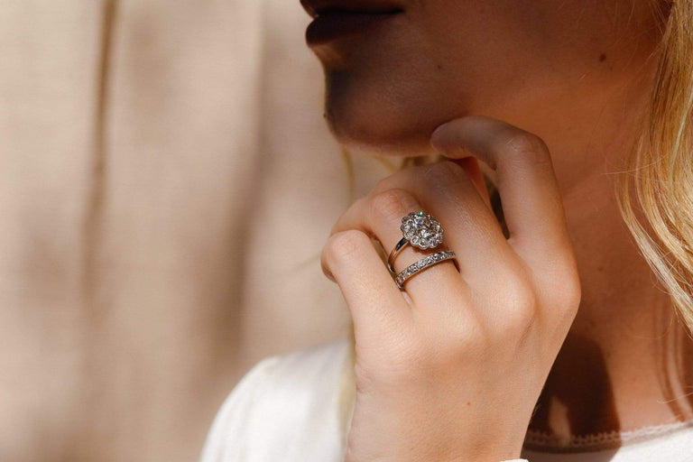 Mid-Century 1.20 Carat Diamond and Platinum Eternity Band