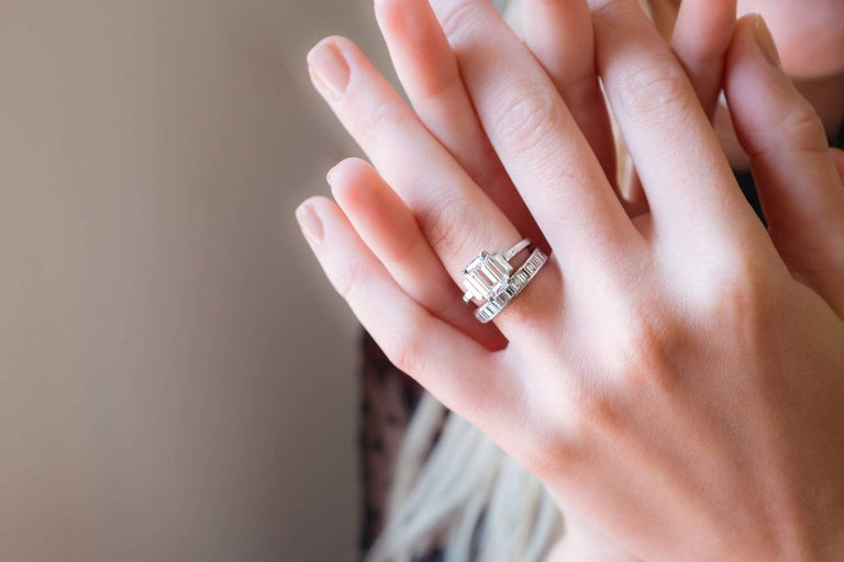 Mid Century 2.13 Carat Emerald Cut Ring