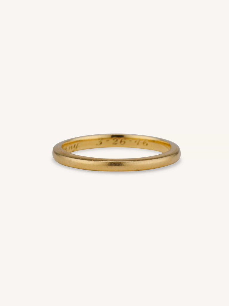 Midcentury Gold Wedding Band Tiffany & Co.