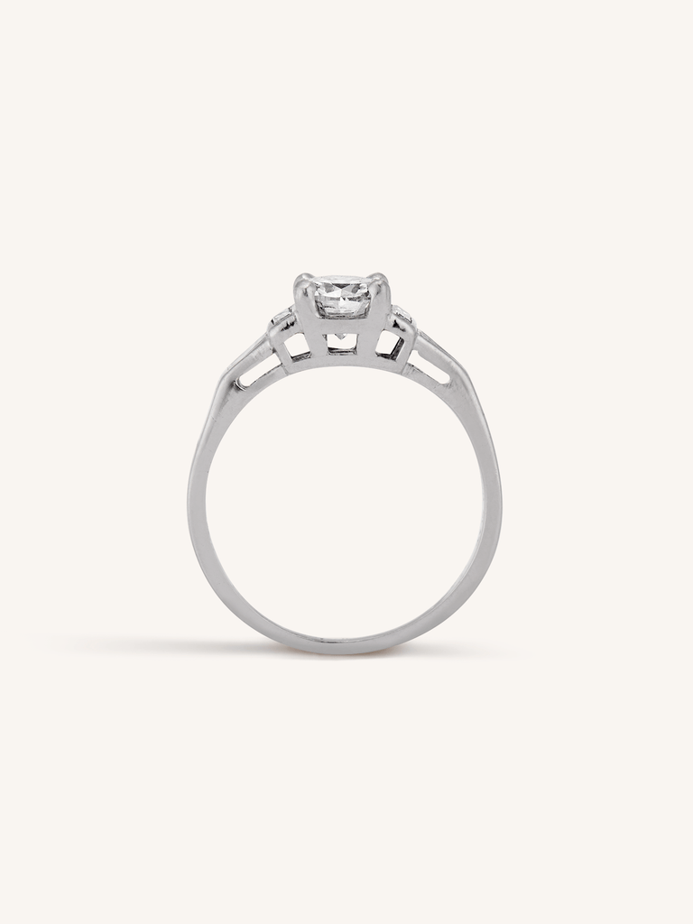 Midcentury Tiffany & Co. Round Brilliant Solitaire