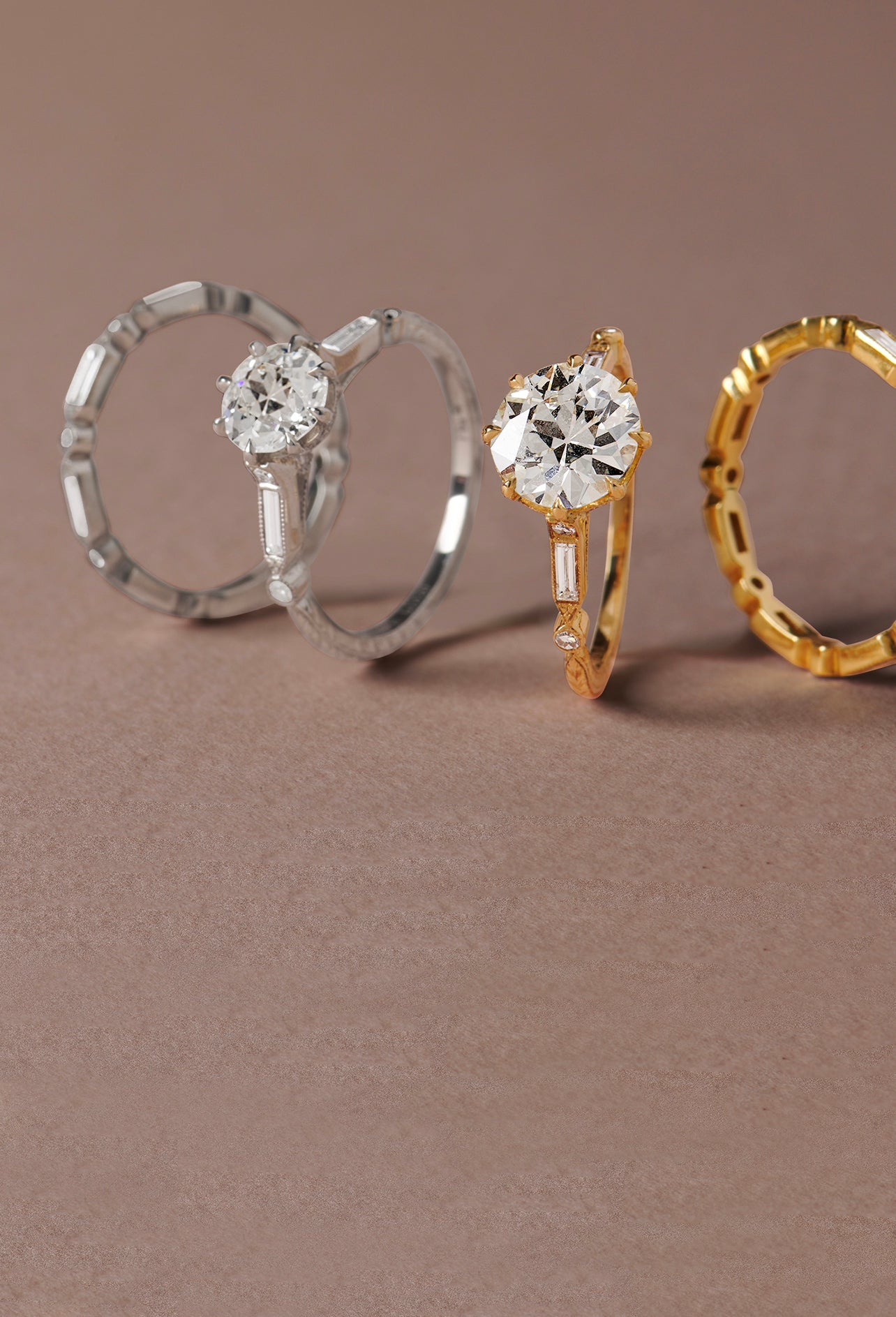 European style engagement on sale rings