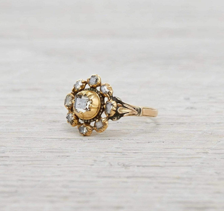 One Carat Antique Georgian Engagement Ring