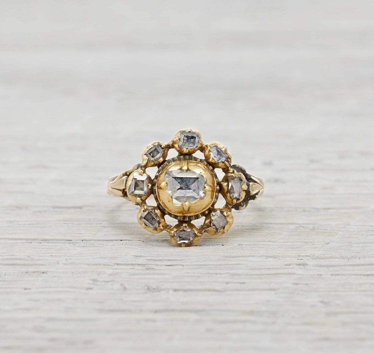 One Carat Antique Georgian Engagement Ring