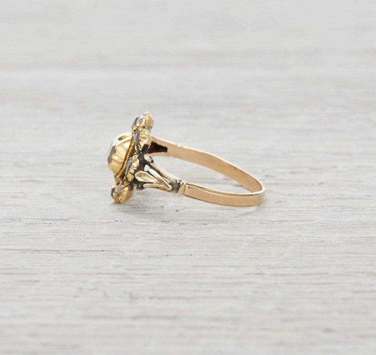 One Carat Antique Georgian Engagement Ring