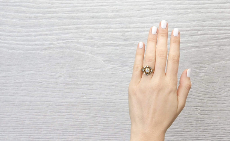 One Carat Antique Georgian Engagement Ring