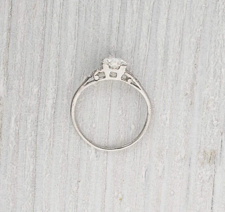 One Carat Diamond Vintage Engagement Ring