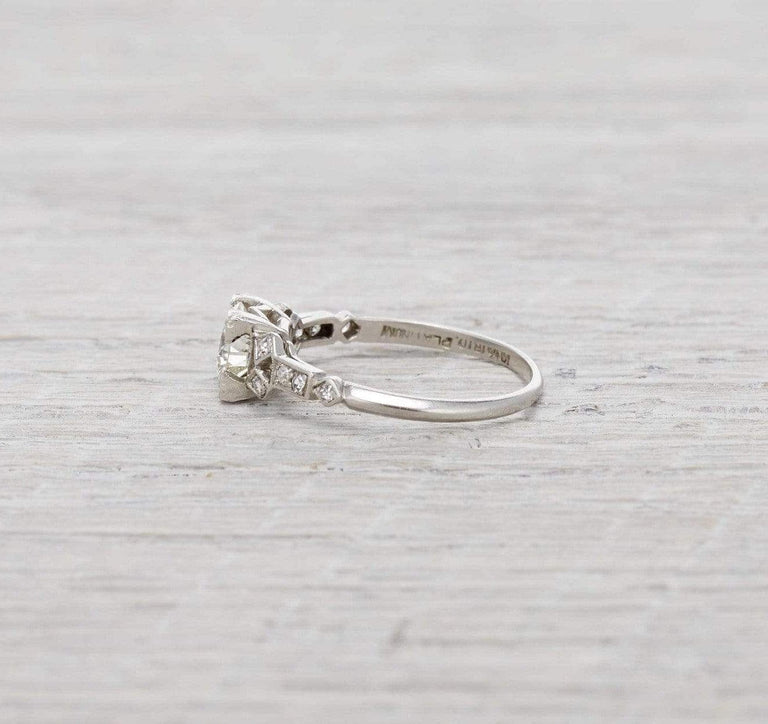 One Carat Vintage Art Deco Engagement Ring