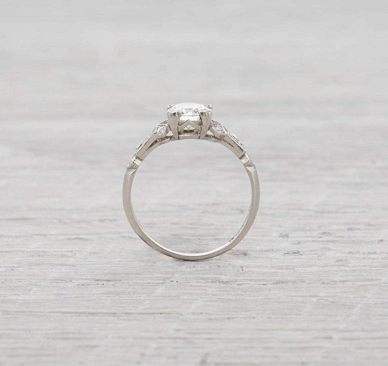 One Carat Vintage Art Deco Engagement Ring