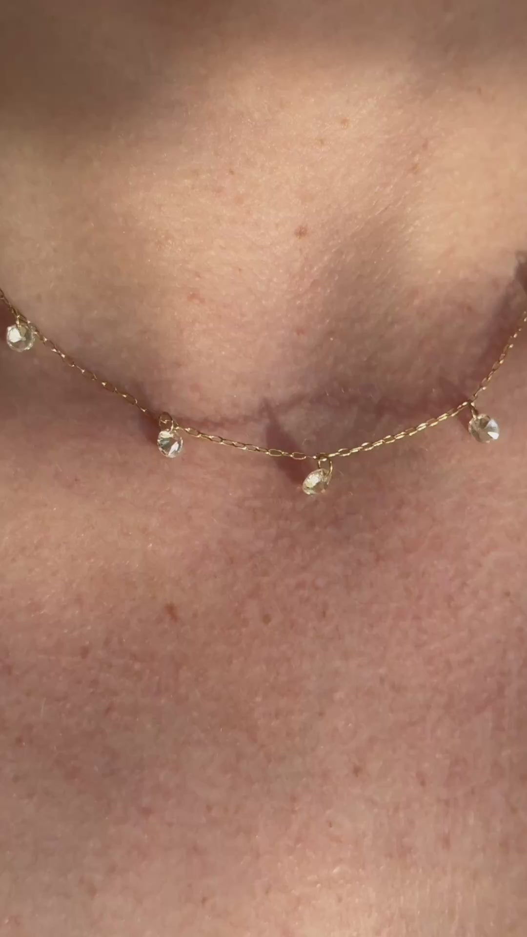 Antique "Floating" Drilled Old Mine Diamond Necklace | Stellar 1.89 video