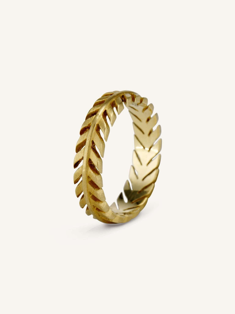 Quill | 18k Yellow Gold | Size 4.5