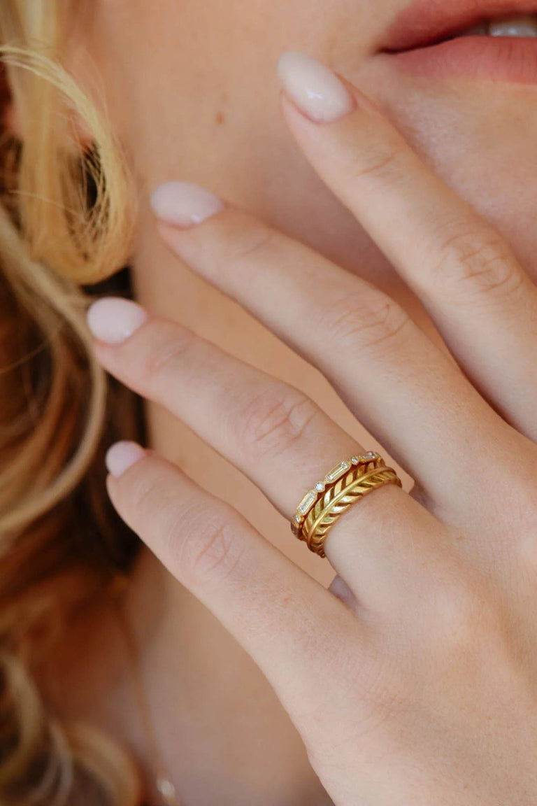 Quill | 18k Yellow Gold | Size 4.5