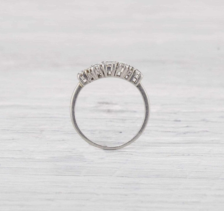 Retro Seven Stone Engagement Ring