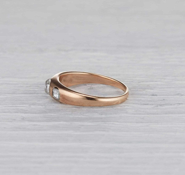 Three Stone Gypsy Ring