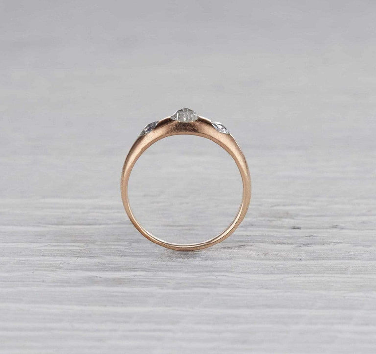 Three Stone Gypsy Ring