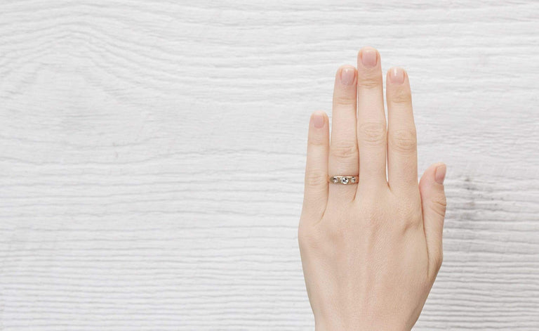 Three Stone Gypsy Ring