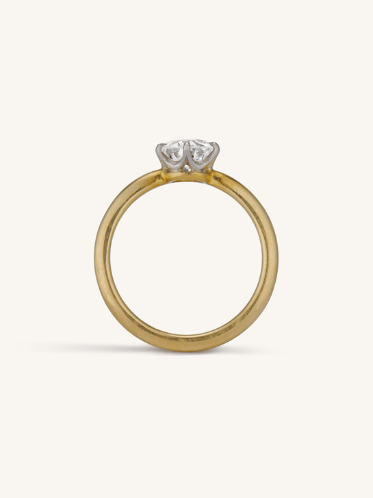 Art Deco Tiffany & Co. 1.24 Carat Transitional Cut Diamond Solitaire Engagement Ring