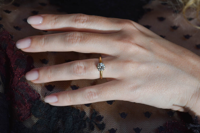 Tiffany & Co. 1.24 Carat Transitional Cut Diamond Solitaire Vintage Engagement Ring