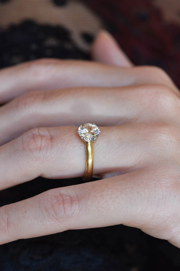 Tiffany & Co. 1.52 Carat Old European Diamond Solitaire Vintage Engagement Ring