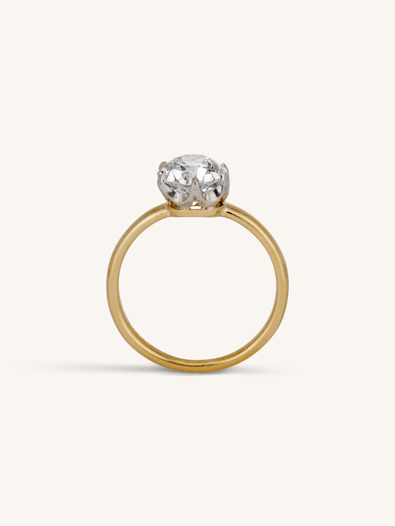 Victorian Tiffany & Co. 1.56 Old European Cut Diamond Solitaire Engagement Ring