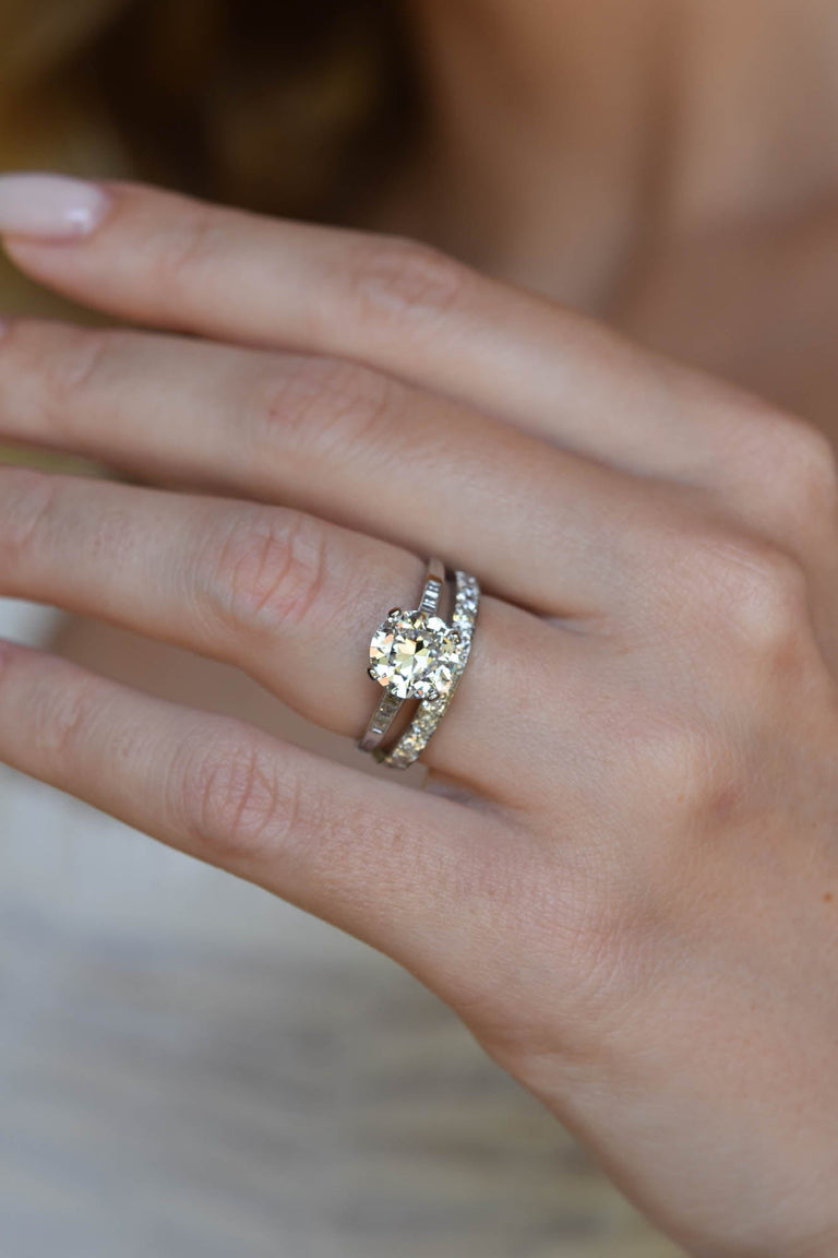 Tiffany & Co. Art Deco 2.09 Carat Transitional Cut Diamond Vintage Engagement Ring