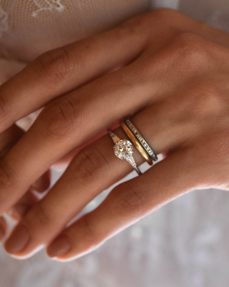 Tiffany & Co. 1.36 Carat Old European Cut Diamond Vintage Engagement Ring