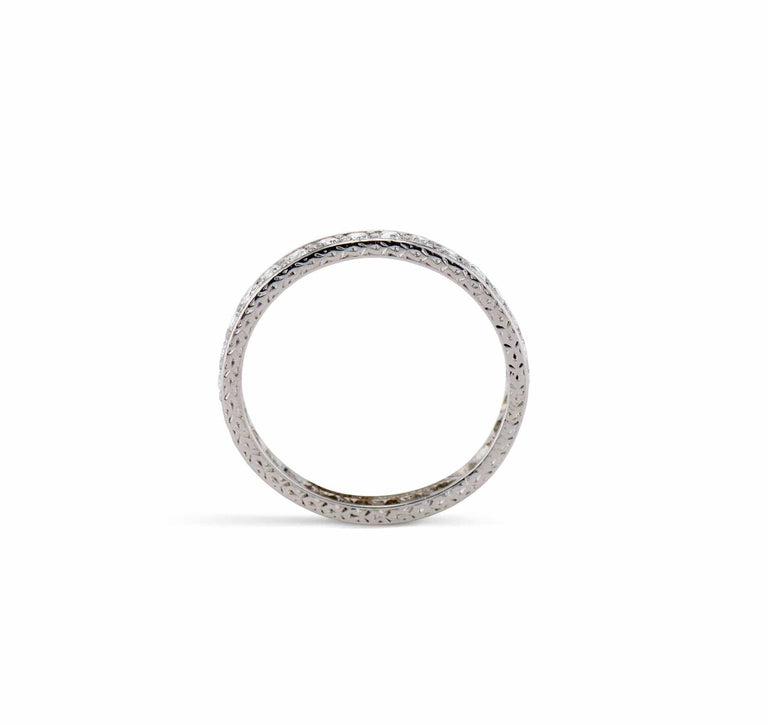 Tiffany & Co. Art Deco 1.00 Carat Transitional-Cut Diamond Eternity Wedding Band, America