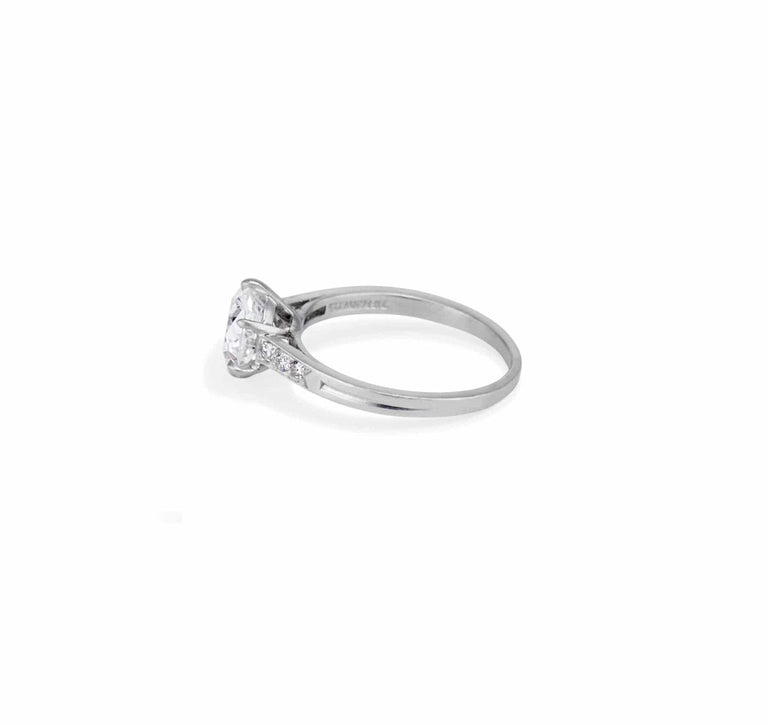 Tiffany & Co. Art Deco 1.59 Carat Old European Cut Diamond Solitaire