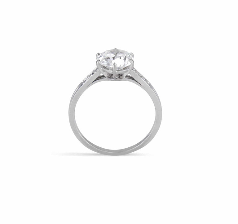 Tiffany & Co. Art Deco 1.59 Carat Old European Cut Diamond Solitaire