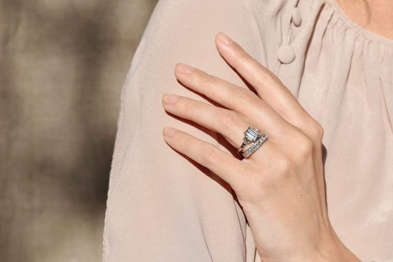 Tiffany & Co. Art Deco 1.61 Emerald Cut Diamond Engagement Ring