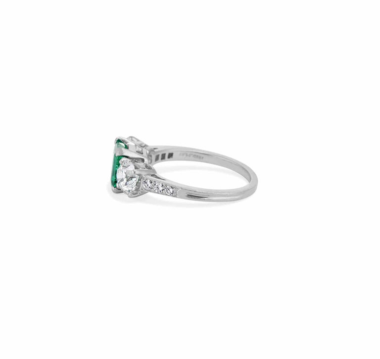 Tiffany & Co. Colombian Emerald & Diamond Ring