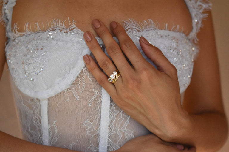 Tiffany & Co. Edwardian Old European Cut Diamond Three Stone Vintage Engagement Ring